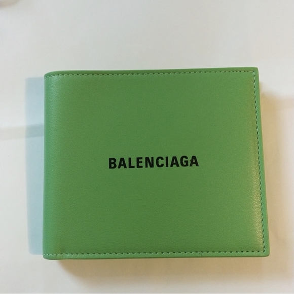 Balenciaga Other - Balenciaga cash square folded wallet green